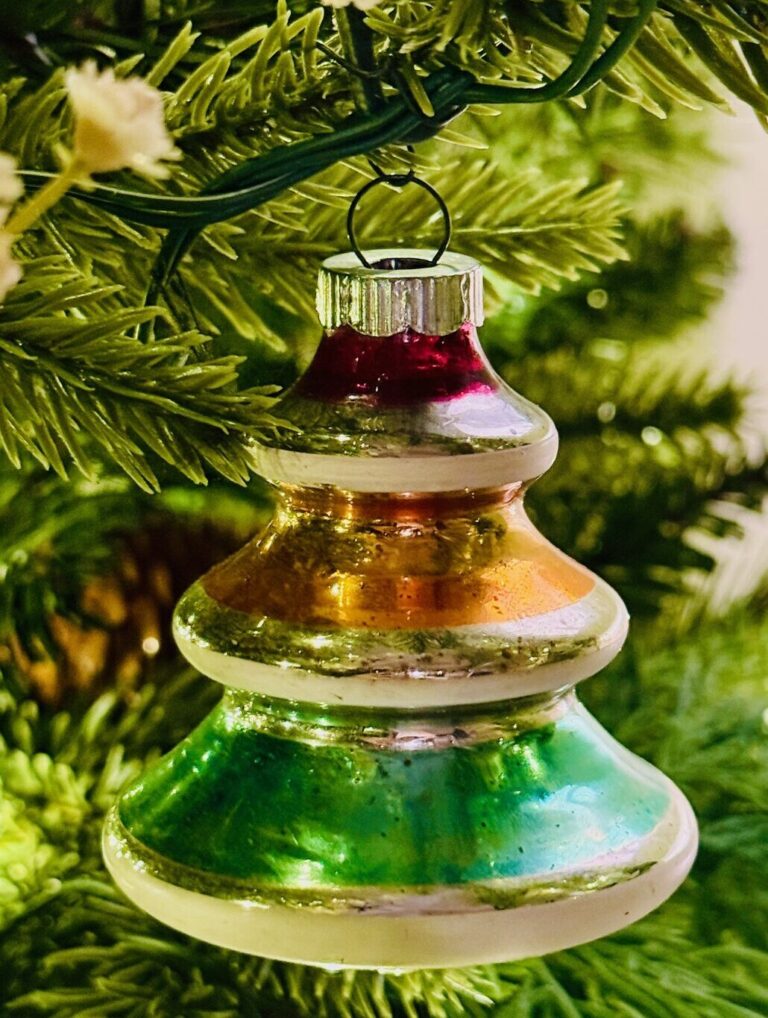 Shiny bell christmas ornament
